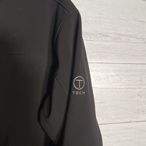 Tumi Black Soft Shell Ski Jacket Men’s Large Fleece Lined - Picture 3 of 8